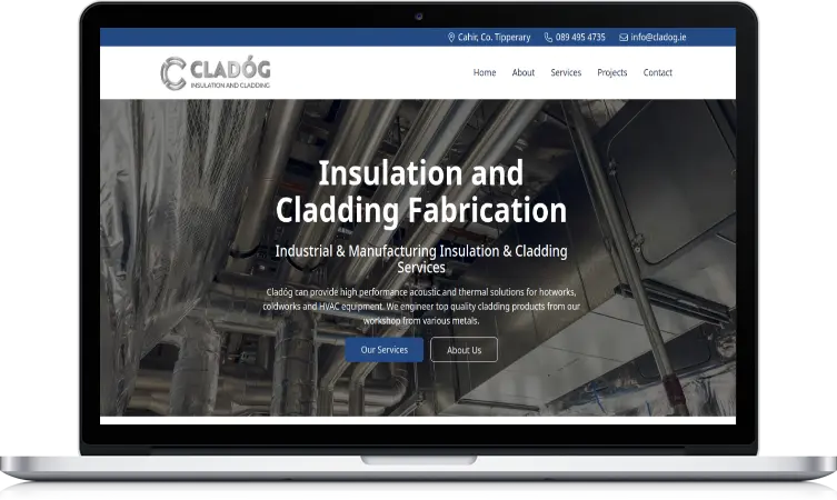 screenshot of Cladog website